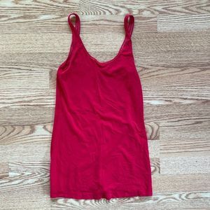 Lululemon Red Cotton Spandex Tank 6